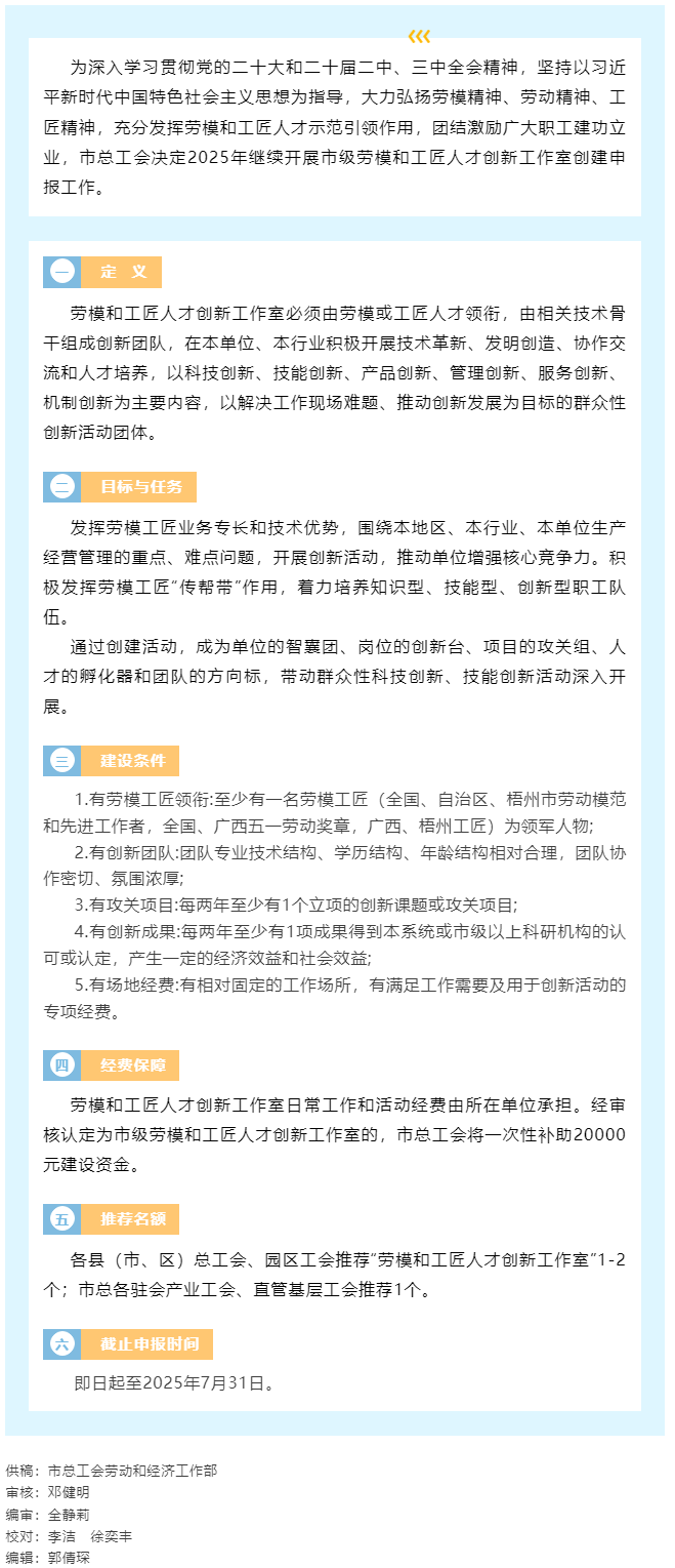 梧州市總工會(huì)開展2025年度梧州市勞模和工匠人才創(chuàng)新工作室申報(bào)工作.png