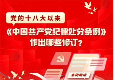黨的十八大以來，《中國共產(chǎn)黨紀(jì)律處分條例》作出哪些修訂？