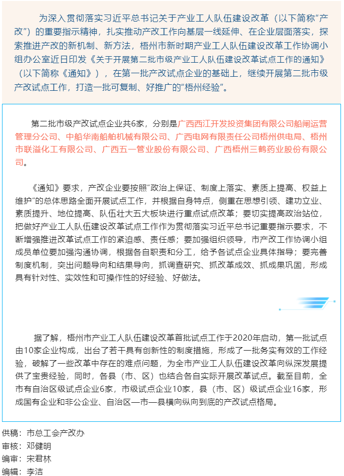 【推進(jìn)“產(chǎn)改”進(jìn)行時(shí)】試點(diǎn)工作提質(zhì)擴(kuò)面,我市開展第二批市級(jí)產(chǎn)業(yè)工人隊(duì)伍建設(shè)改革試點(diǎn)工作.png